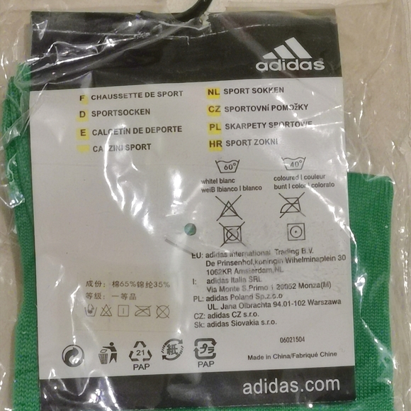 Nwt Adidas tall soccer socks stripes - Picture 4 of 4